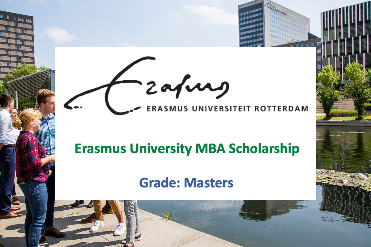 Erasmus University MBA Scholarship 2023 Netherlands
